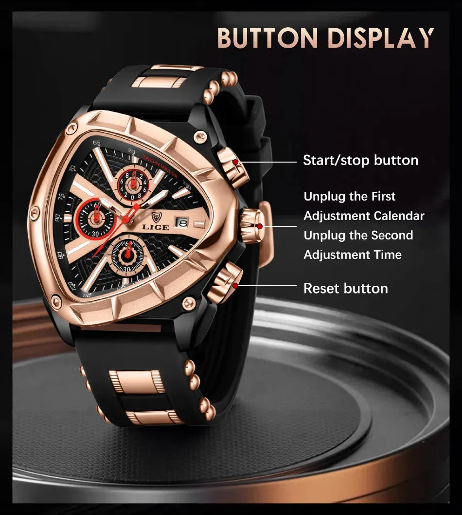 LIGE Original Luxury Men Watch -Relogio