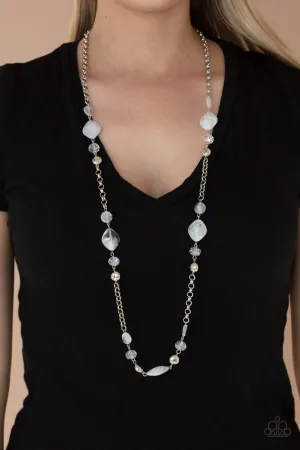 Light-Scattering Luminosity White Paparazzi Necklace