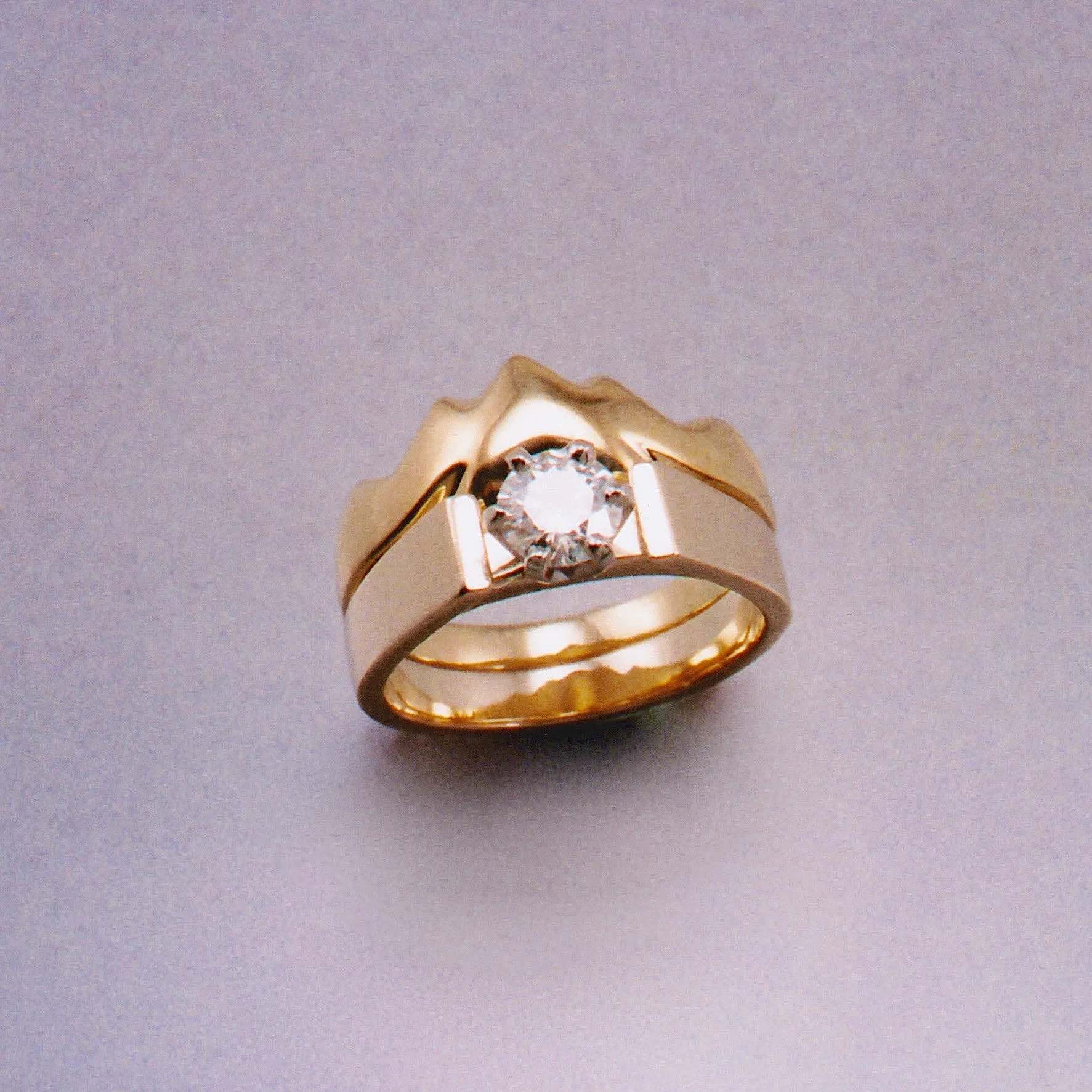 Light Smooth Mountain Ring