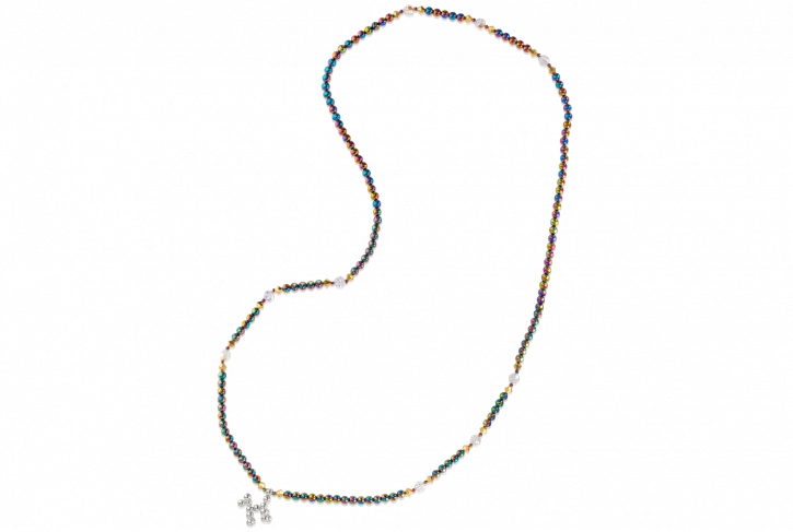 Limited Edition Mardi Gras Bead Dog Necklace