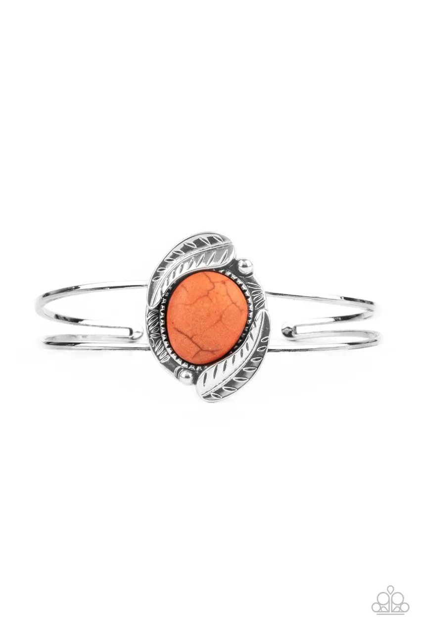 Living Off the BANDLANDS Orange Paparazzi Bracelet