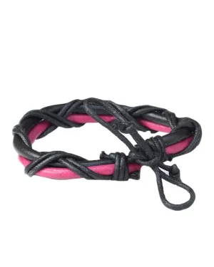 Lokai Double Wrap Black Bracelet Black and Purple