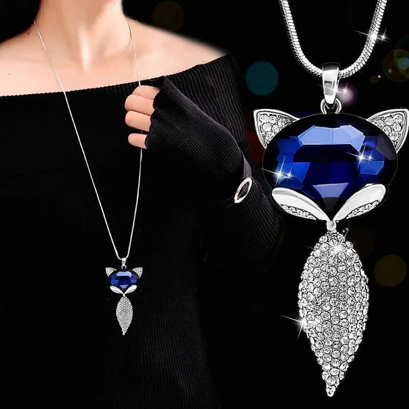 Long Necklaces & Pendants Fashion Geometric Crystal Statement Necklace For Women Collier Femme Pearl Choker