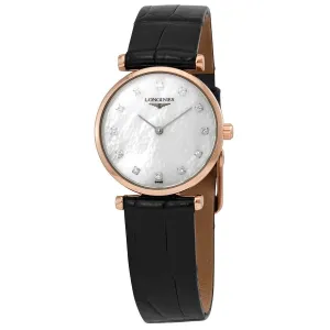 Longines La Grande Classique Quartz Diamond White Mother of Pearl Dial Ladies Watch L4.209.1.97.2