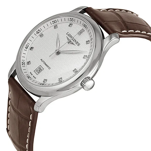Longines Master Automatic Diamond Silver Dial Men's Watch L2.628.4.77.3
