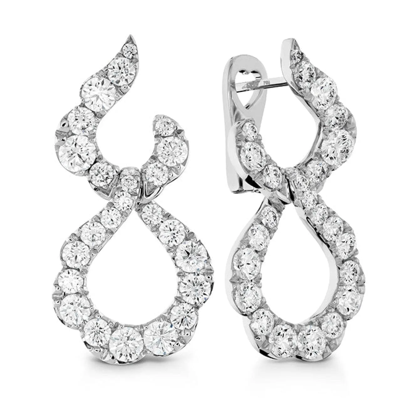 LORELEI CRESCENT DIAMOND DROP EARRINGS