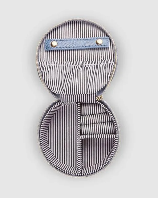 LOUENHIDE Sisco Lizard Jewellery Box - Denim