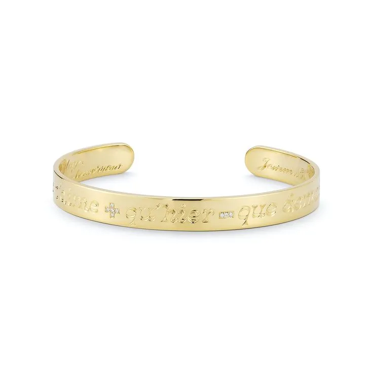 Love Notes Qu'hier Que Demain Diamond Cuff