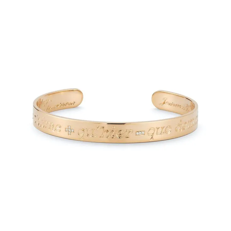 Love Notes Qu'hier Que Demain Diamond Cuff