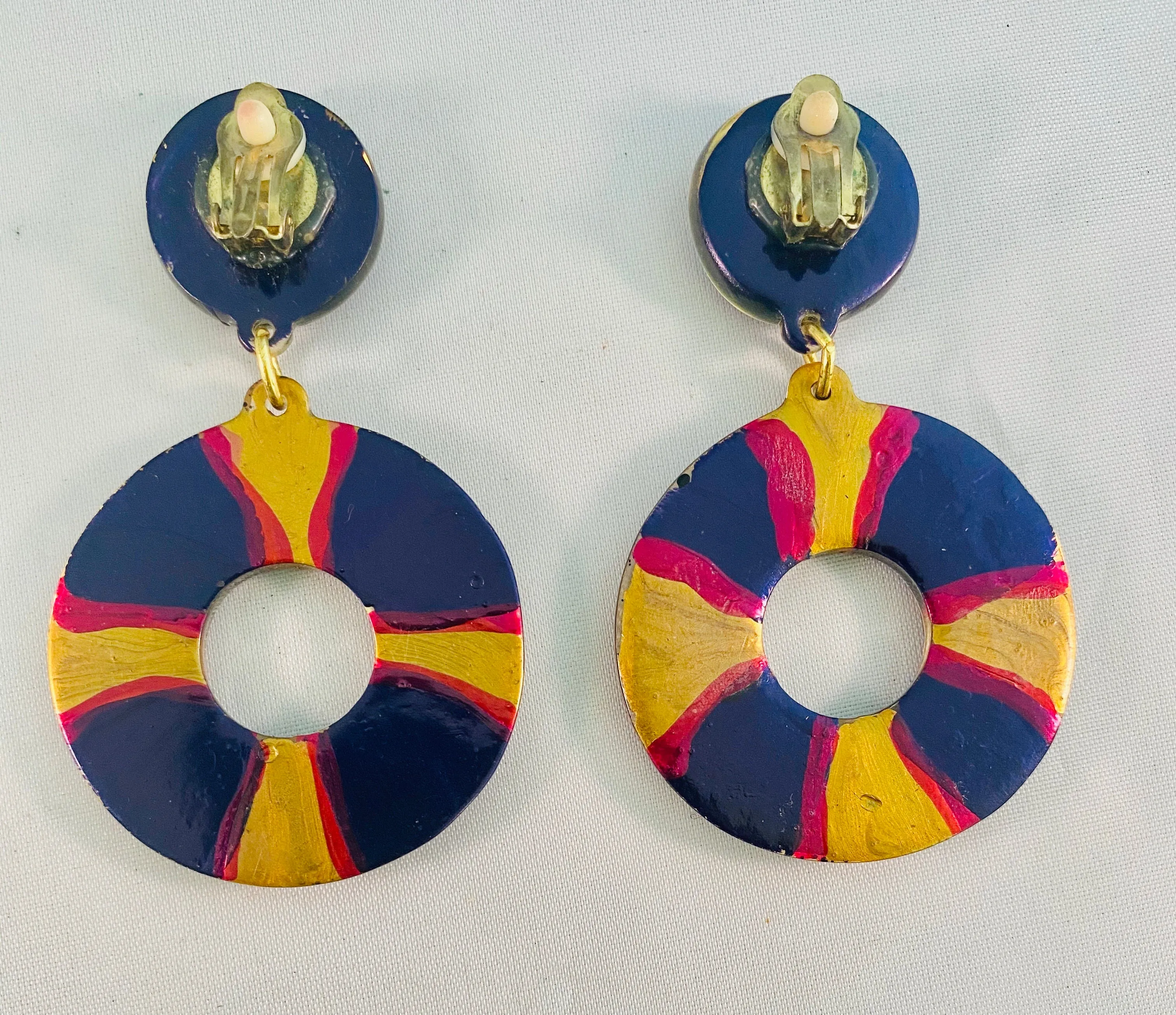 Lucite Vintage Earrings