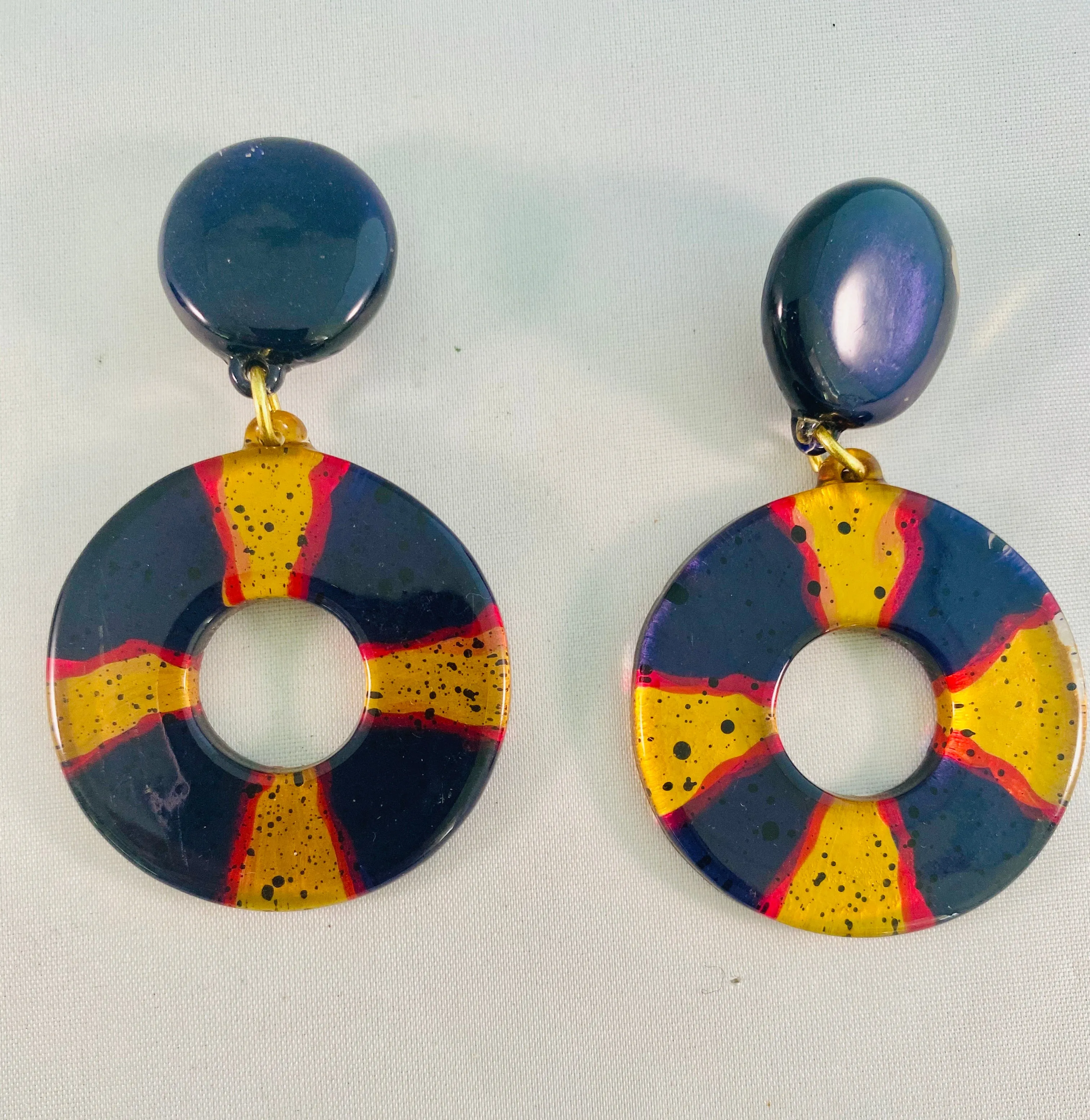 Lucite Vintage Earrings