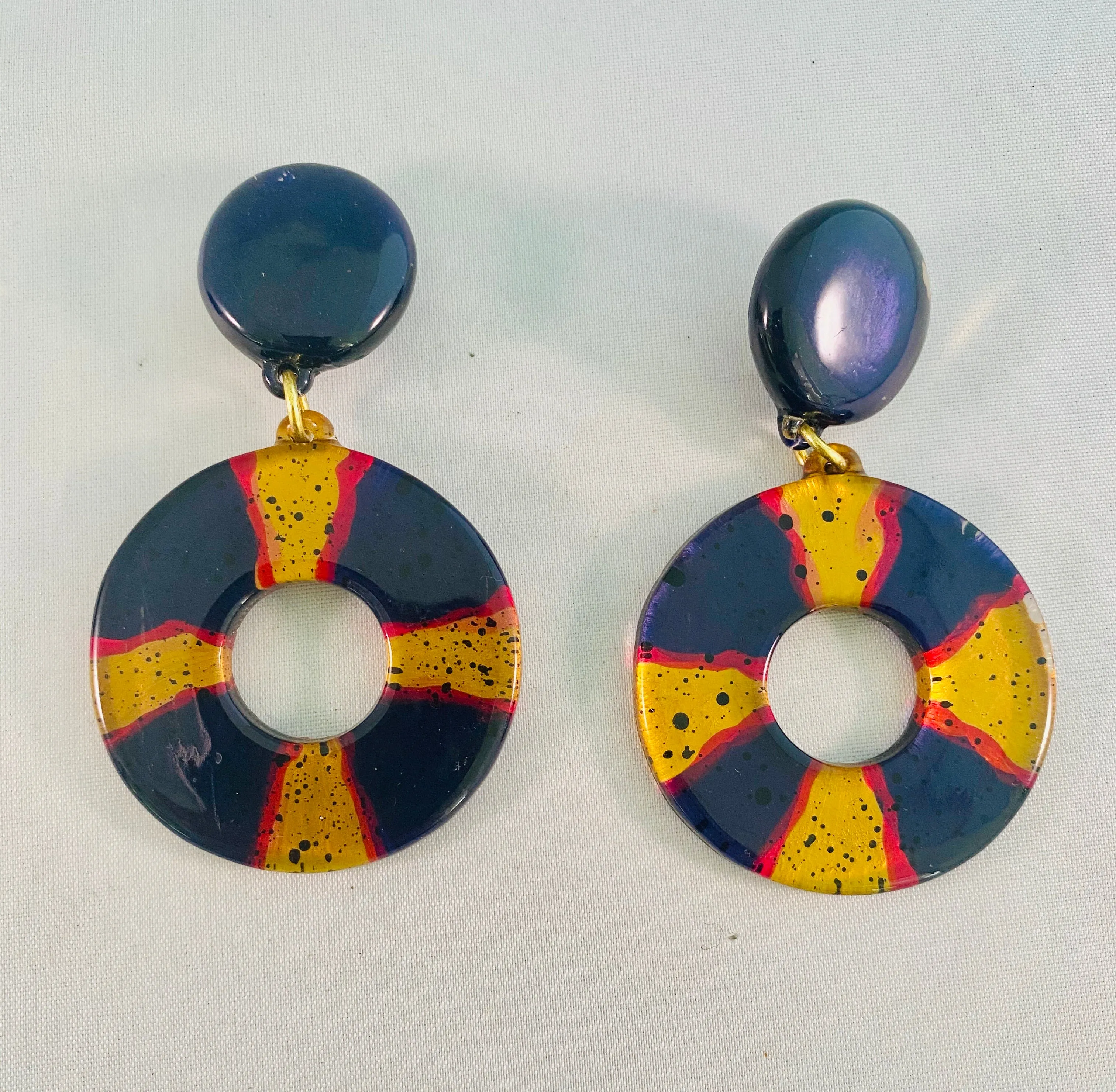 Lucite Vintage Earrings