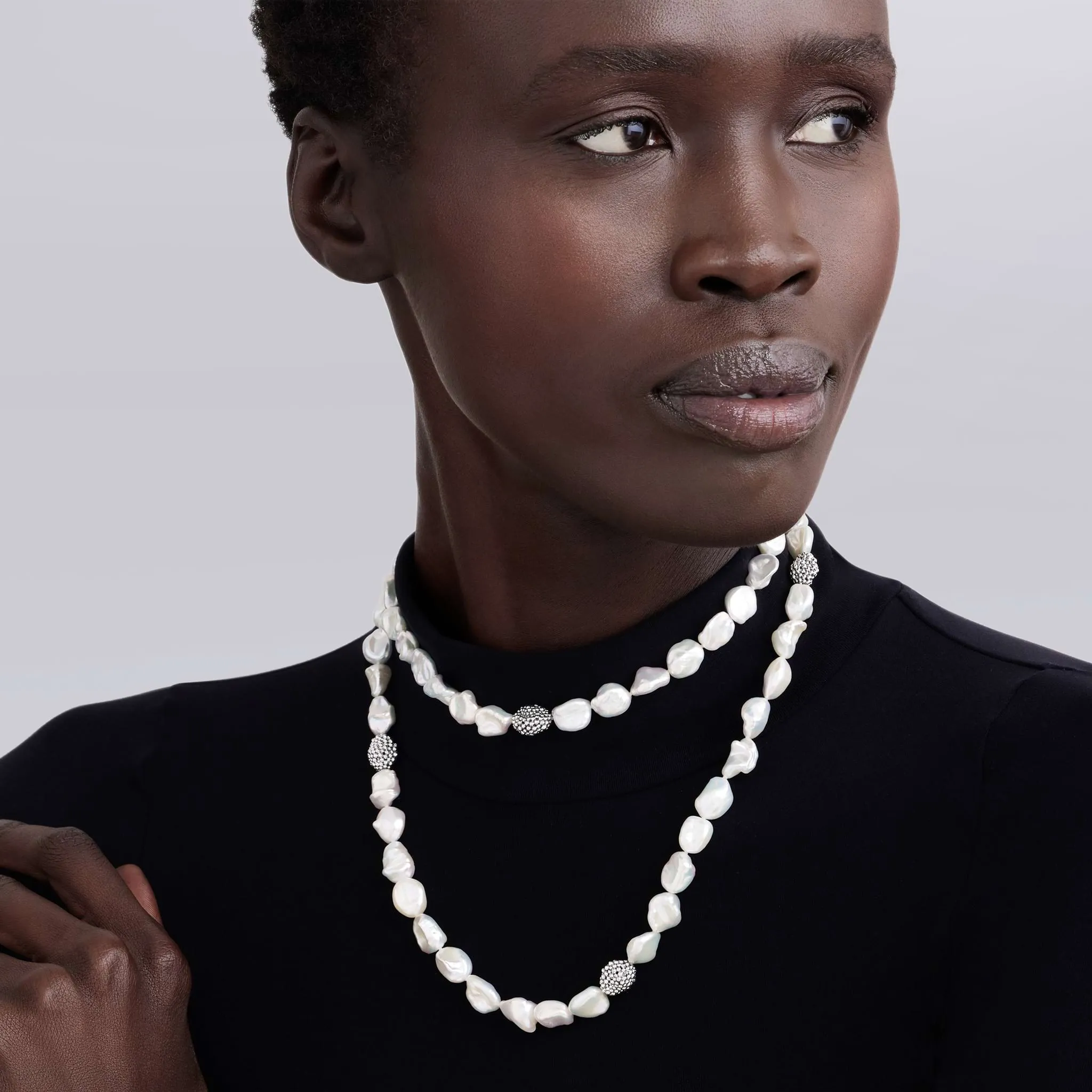 Luna Keshi Pearl Necklace | 34 inch