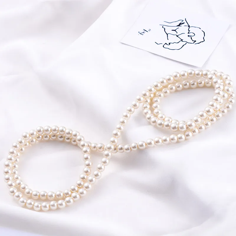 Luxury Long Fresh Water Pearl Necklace Beaded Trinket Strand Women Jewelry
