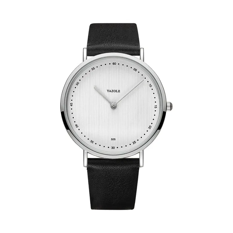Luxury Men's Leather Quartz Watch