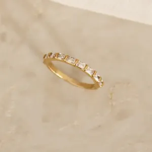 Maive - Baguette Semi Eternity Band Ring (Gold)