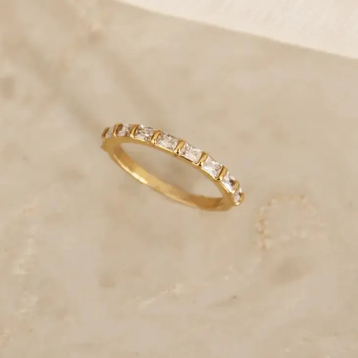 Maive - Baguette Semi Eternity Band Ring (Gold)