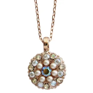 Mariana "Aurora" Guardian Angel Rose Gold Plated Pendant Crystal Necklace, 5212 1093rg