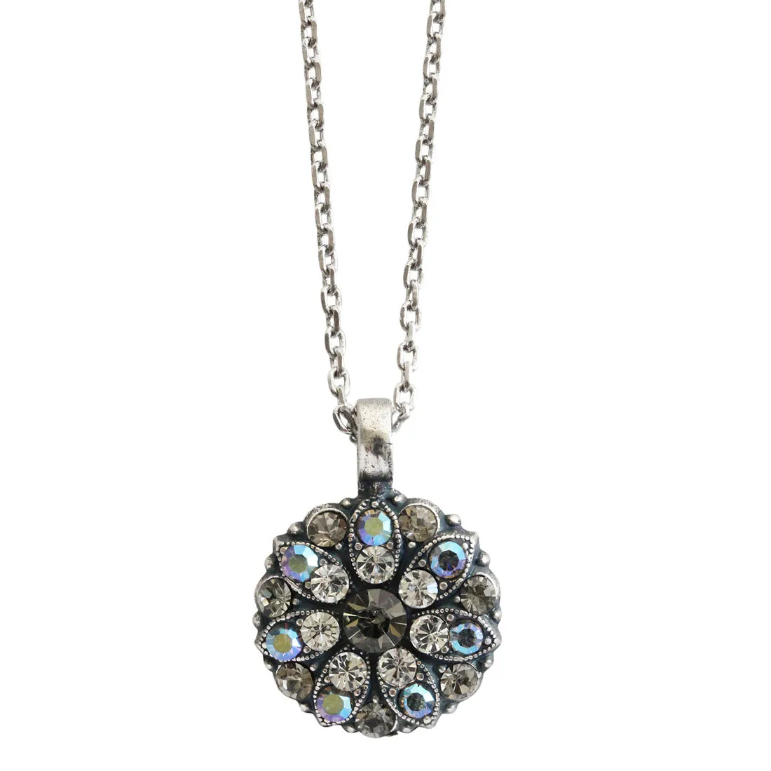 Mariana "Ice" Guardian Angel Silver Plated Pendant Crystal Necklace, 5212 512