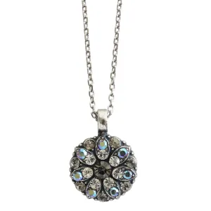Mariana "Ice" Guardian Angel Silver Plated Pendant Crystal Necklace, 5212 512