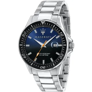 Maserati Sfida Silver Stainless Steel Blue Dial Quartz Watch for Gents - R8853140001