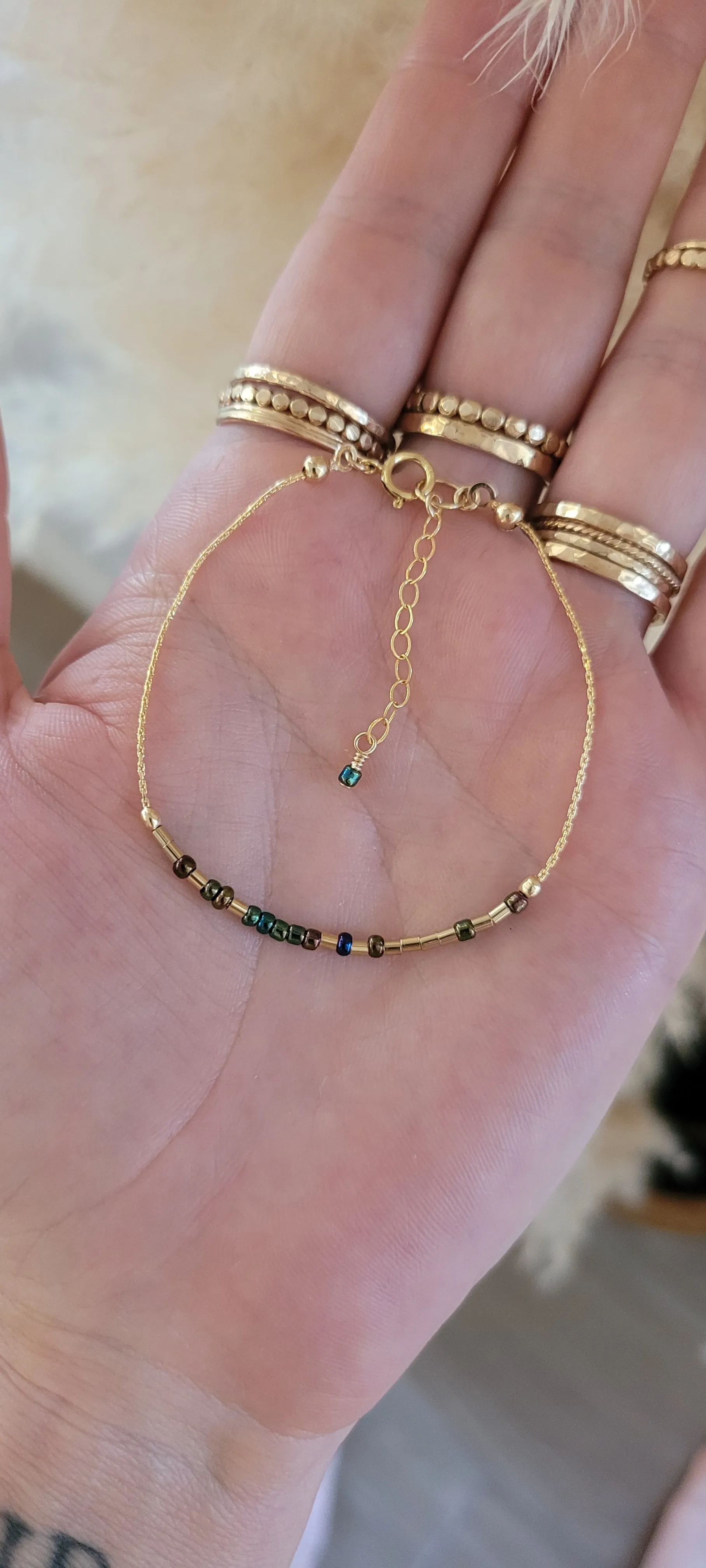 Maui Strong Morse Code Bracelet.