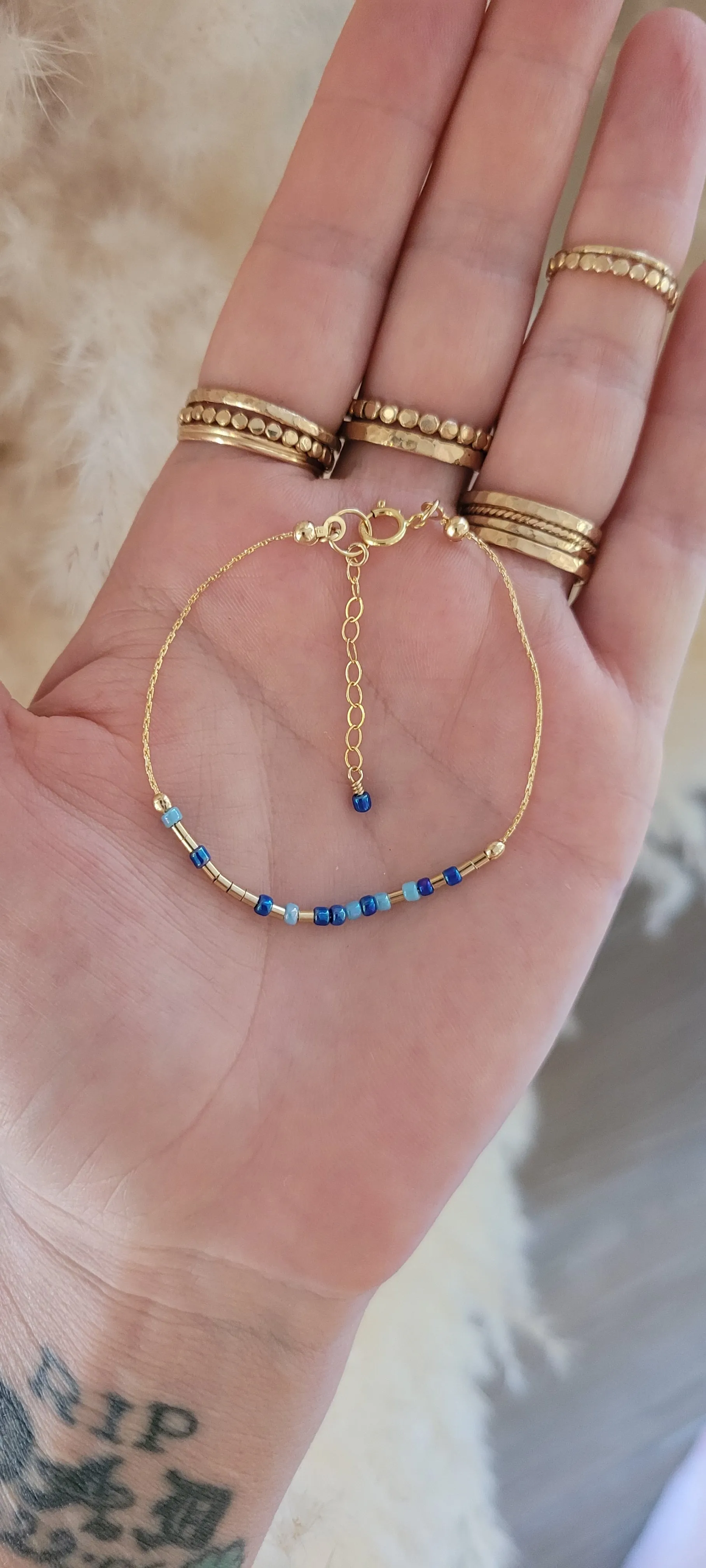Maui Strong Morse Code Bracelet.