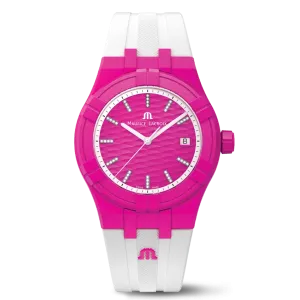 Maurice Lacroix Aikon Tide Quartz 40 mm Pink & White Watch