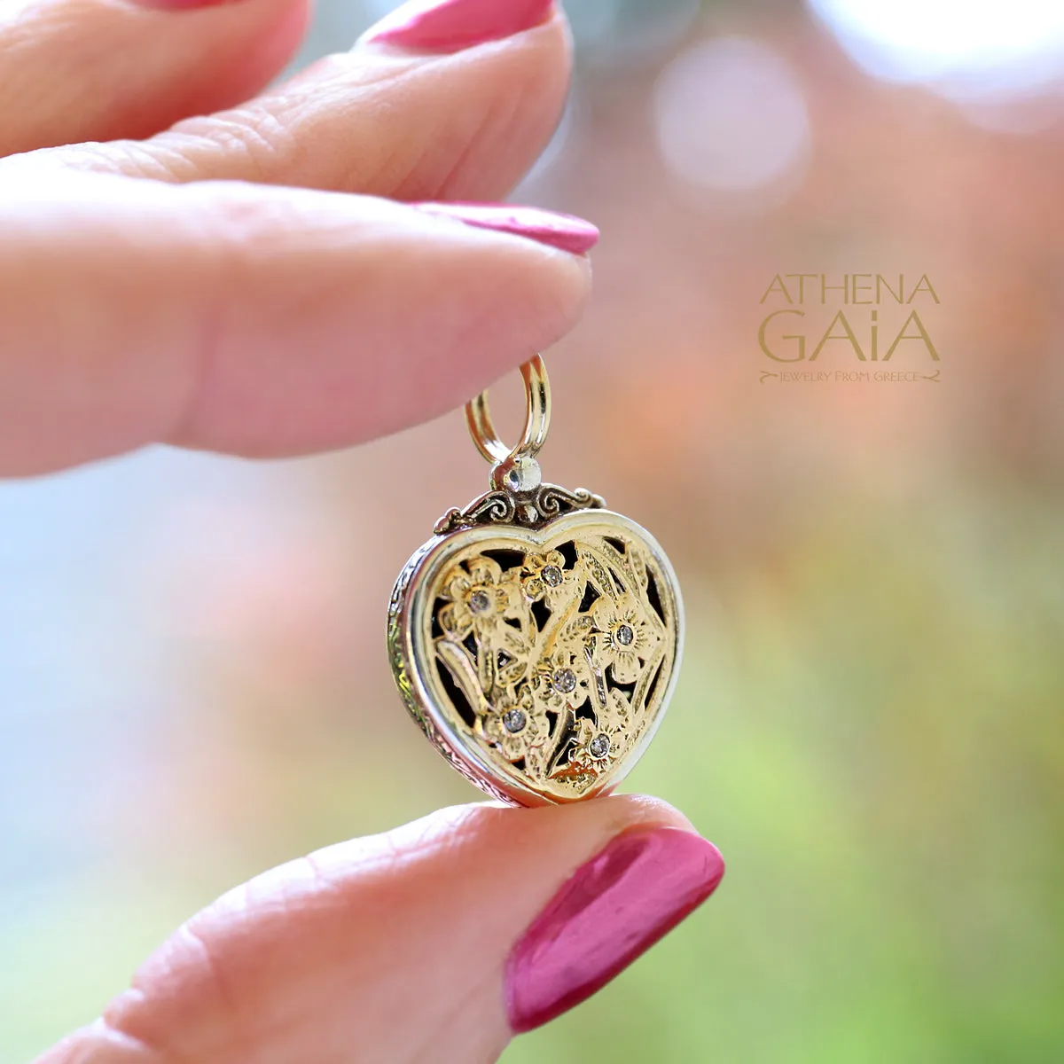 Meadow Shadows Diamond Heart Pendant