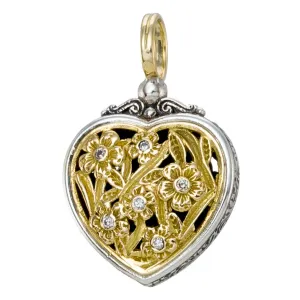 Meadow Shadows Diamond Heart Pendant