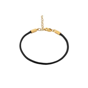 Menē Gold Leather Bracelet