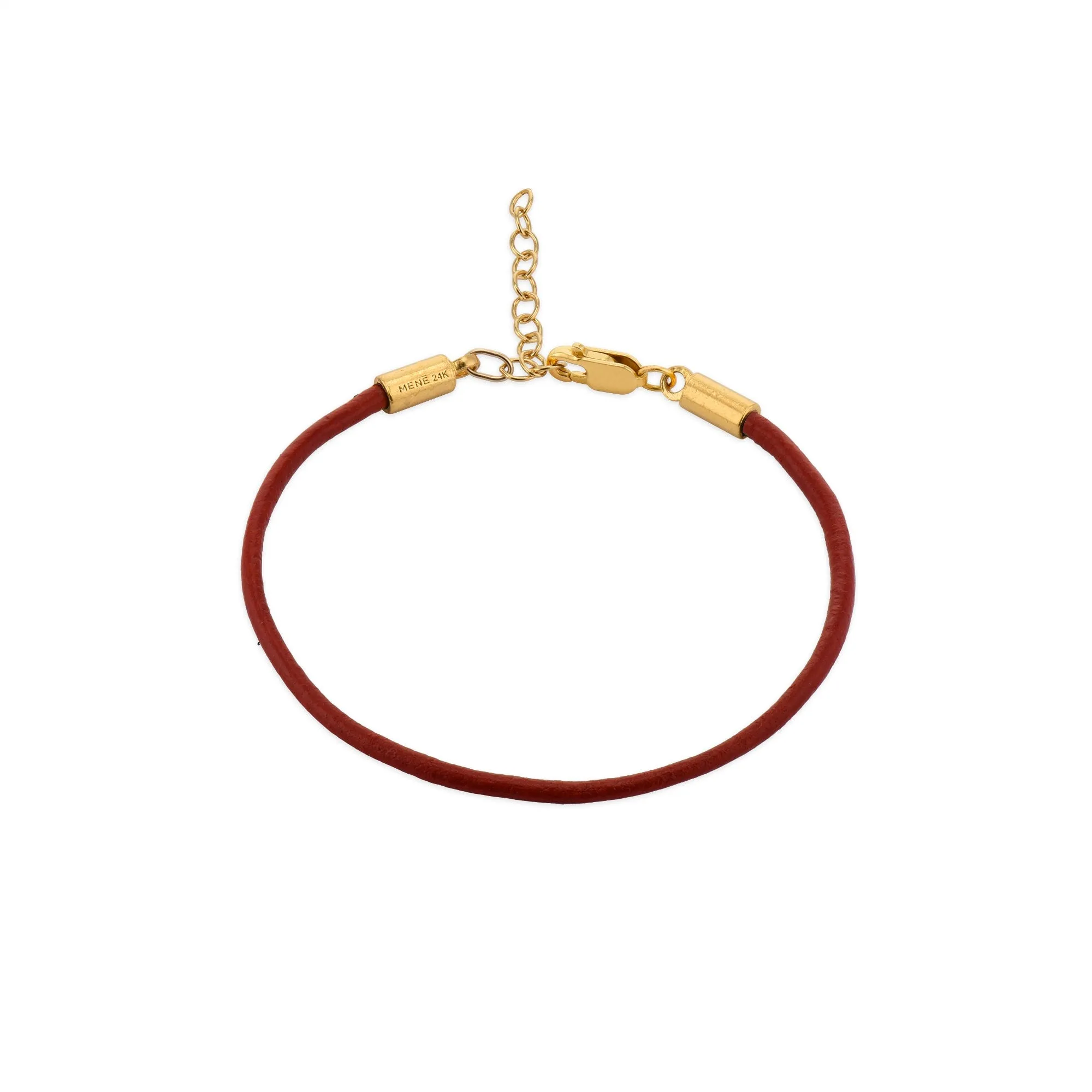 Menē Gold Leather Bracelet