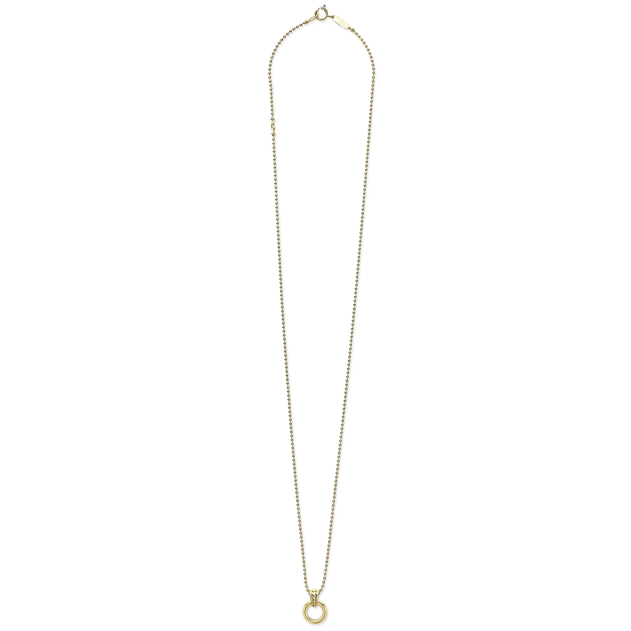 Meridian 18K Gold Circle Pendant Necklace