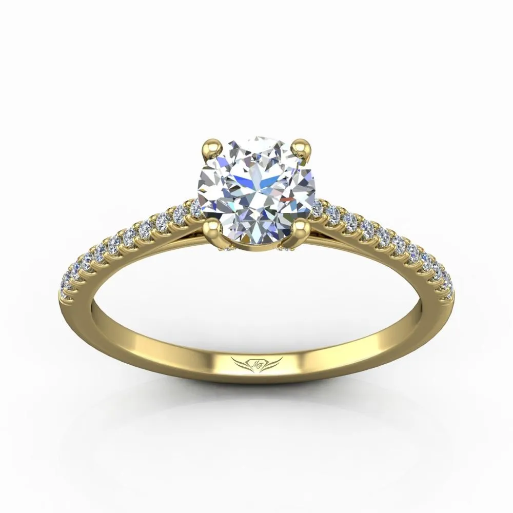 Micropave Engagement Ring