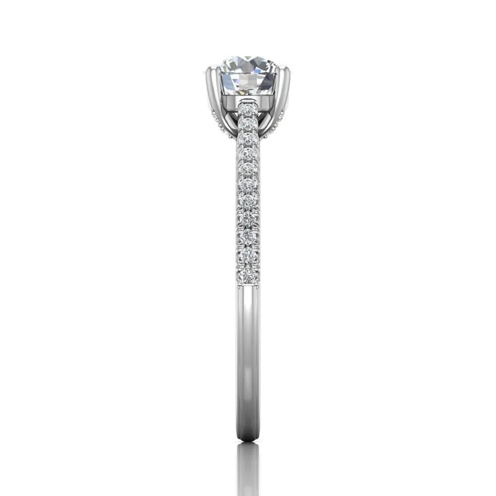 Micropave Engagement Ring