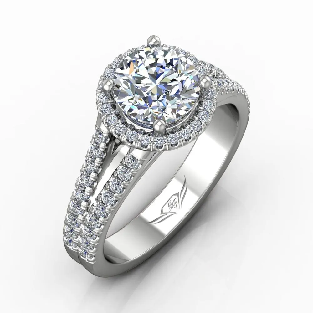 Micropave Engagement Ring