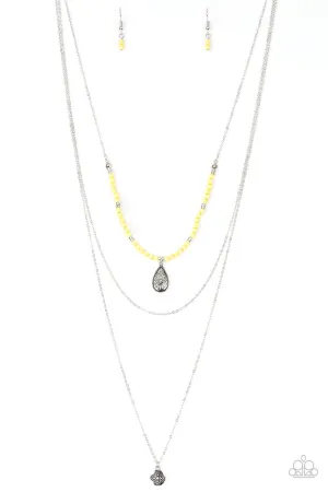 Mild Wild Yellow Paparazzi Necklace