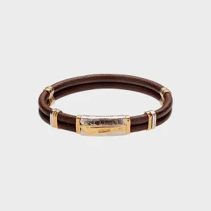 Misani Milano Sterling Silver and 18k Leather – B230