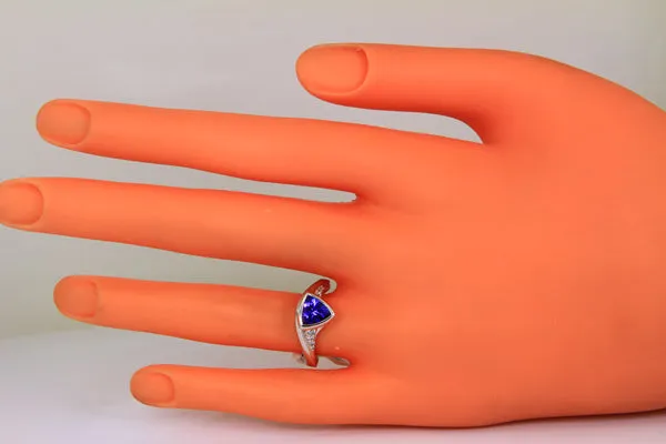 Modern Tanzanite Ring by Christopher Michael