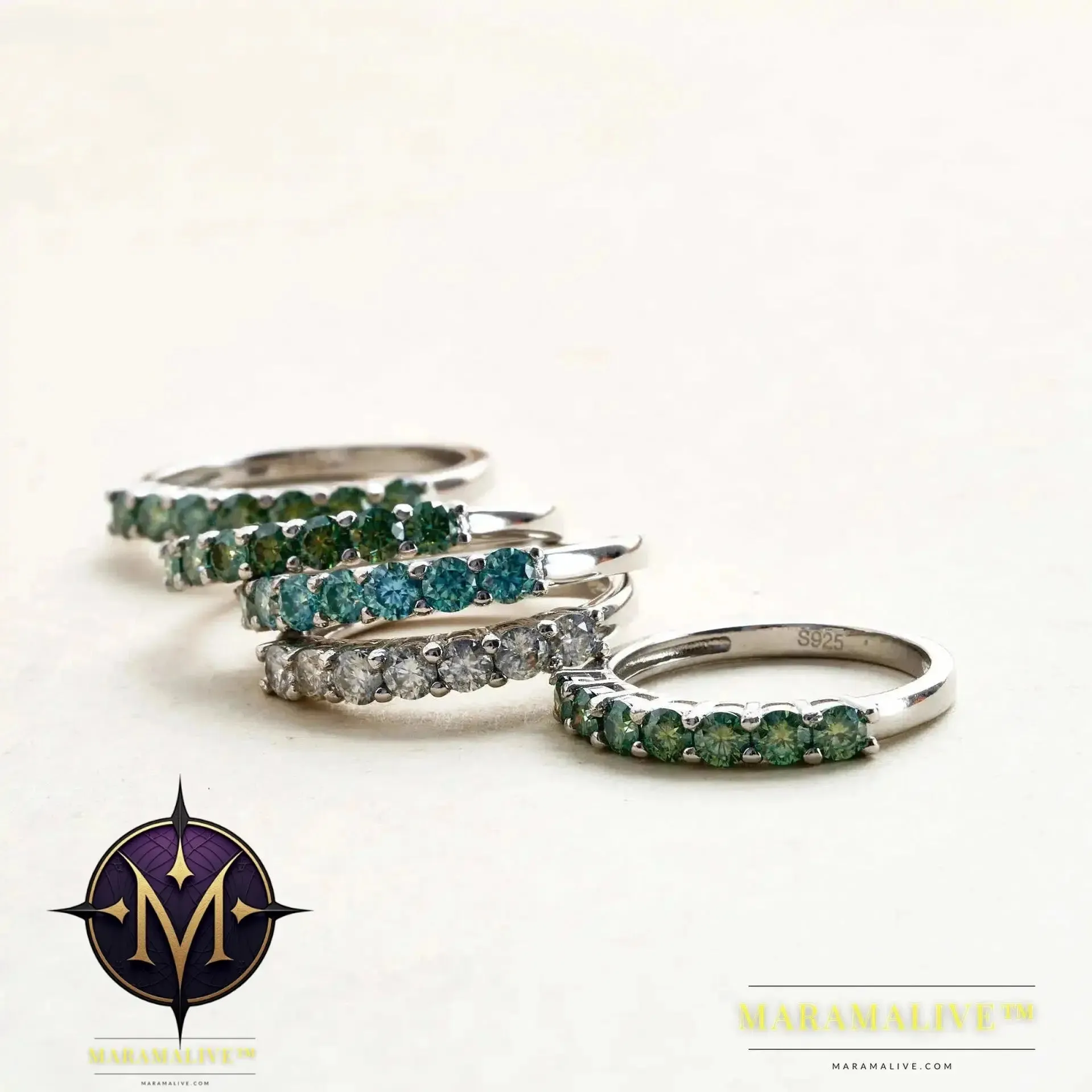 Moissanite & Forever Eternity Rings - Luxury Band Styles