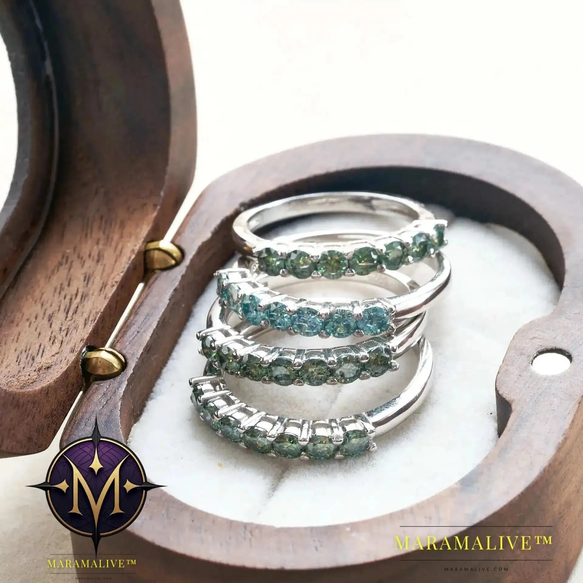 Moissanite & Forever Eternity Rings - Luxury Band Styles