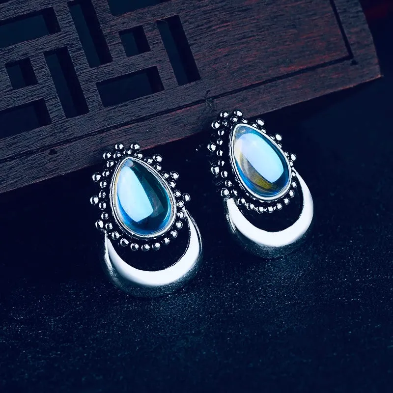 Moon Bliss Pear Shaped Earrings