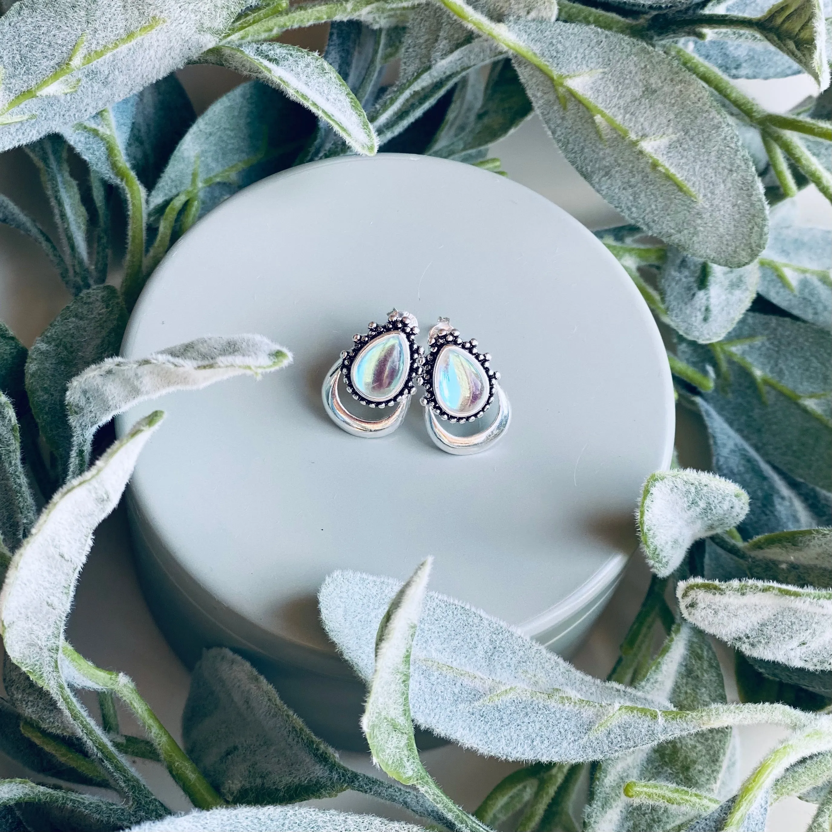 Moon Bliss Pear Shaped Earrings