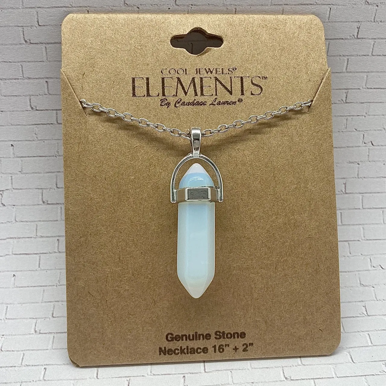 Moon Stone Crystal Pendant Necklace