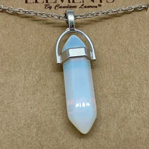 Moon Stone Crystal Pendant Necklace