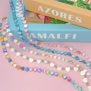 Multi Heart Stone Necklaces