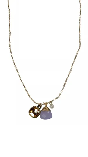 Mystic Gem Trio Necklace