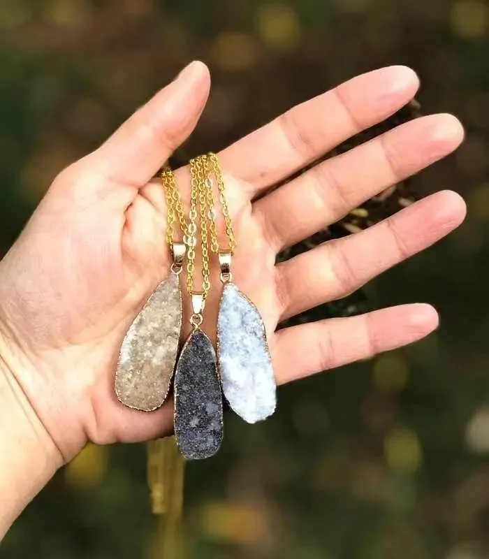 Natural Agate Necklace by Chiara