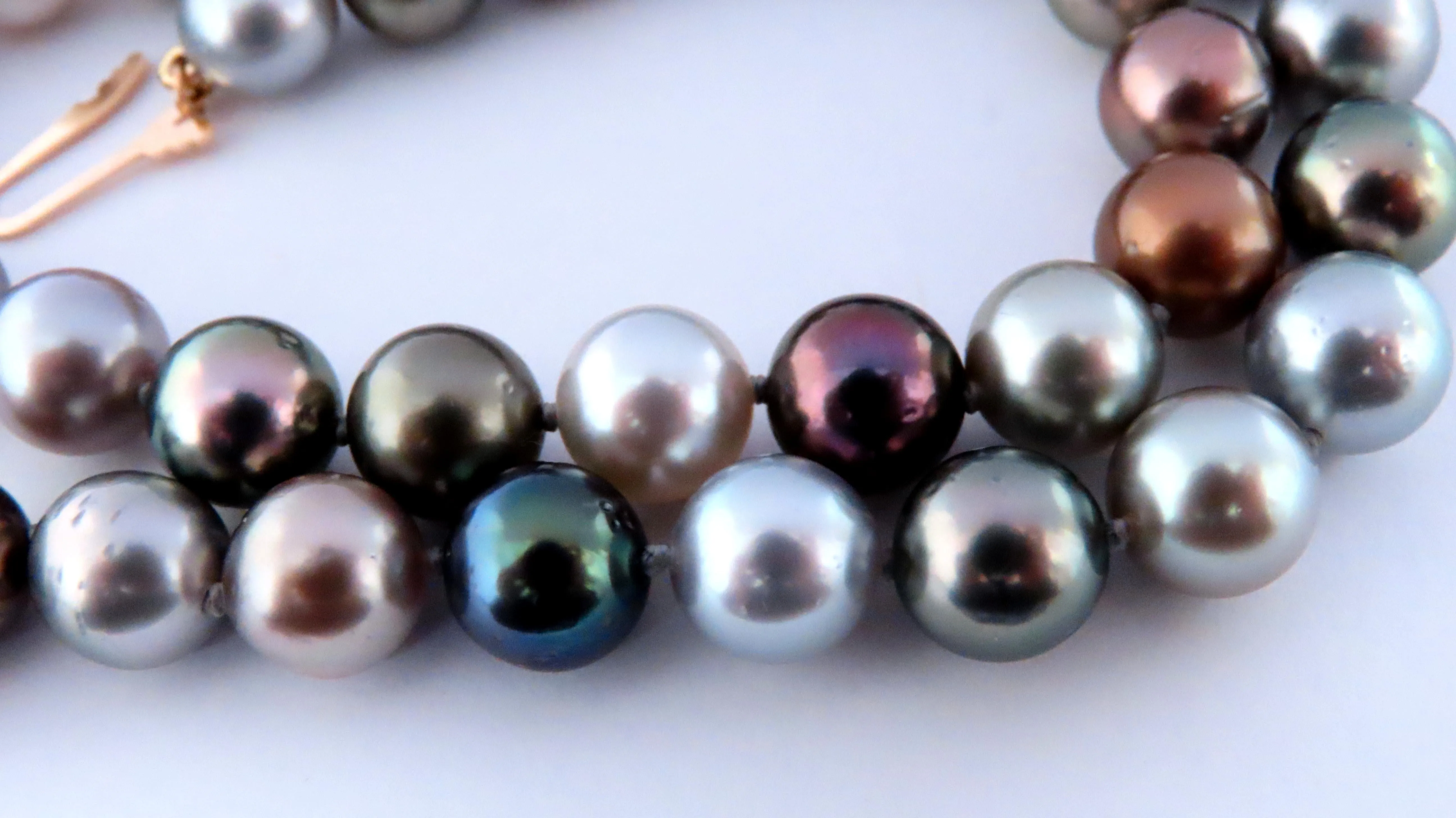 Natural Saltwater Tahitian Pearl Necklace GIA Certified Pinctada No Treat 12641