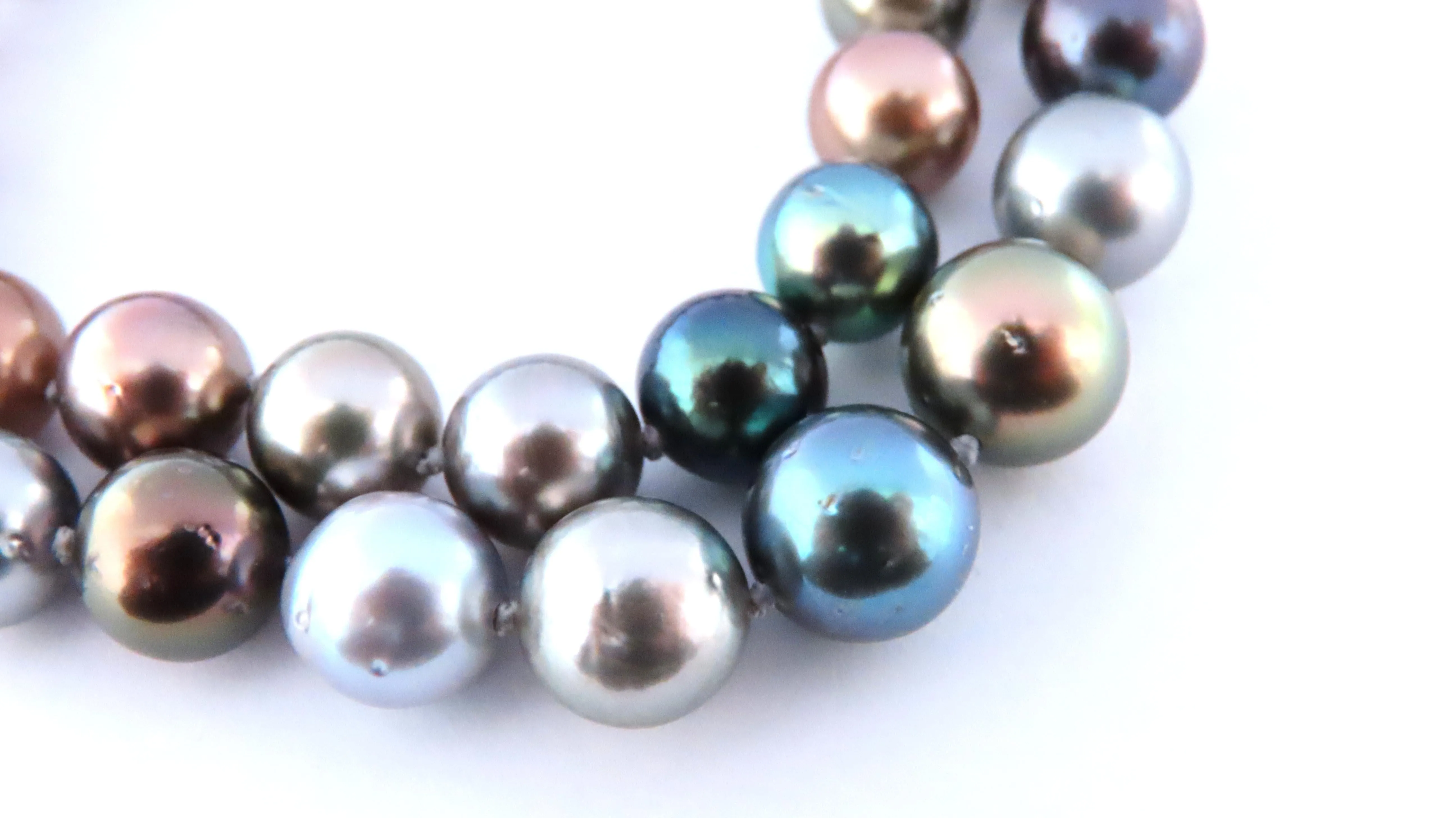 Natural Saltwater Tahitian Pearl Necklace GIA Certified Pinctada No Treat 12641